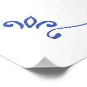 Whimsical Hand Lettered Geïllustreerd Diner Bruilo Poster (Hoek)