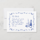 Whimsical Hand Lettered Illustrated Info Kaart (Voorkant)