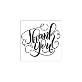 Whimsical Hand Lettered Thank You Script Rubberstempel (Afrduk)