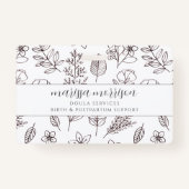 Whimsical-hand op roze vuilniszak badge (Voorkant)