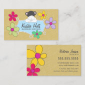 Whimsical handgemaakte Baby merk voor gezellige cr Visitekaartje (Voorkant / Achterkant)