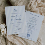 Whimsical Handgeschreven Bruiloft Kaart