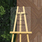 Whimsical Handgeschreven Bruiloft Welkom Acryl Bord