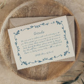 Whimsical Handgeschreven Geïllustreerde Huwelijksd RSVP Kaartje