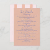 Whimsical Handgeschreven Modern Boho Informatiekaartje (Voorkant / Achterkant)