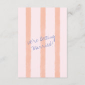 Whimsical Handgeschreven Modern Boho Informatiekaartje (Achterkant)