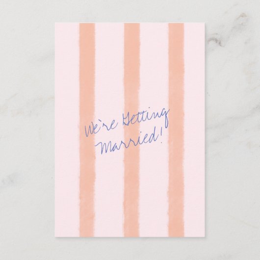 Whimsical Handgeschreven Modern Boho Informatiekaartje (Achterkant)