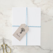 Whimsical Handgetekend Bedankkaartje Cadeaulabel (Met Touw)
