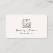 Whimsical, handgetekend, illustratief visitekaartje (Voorkant)