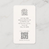 Whimsical, handgetekend, illustratief visitekaartje (Achterkant)