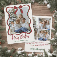 Whimsical Handgetekende Foto Prettig Kerstfeest