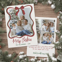 Whimsical Handgetekende Foto Prettig Kerstfeest