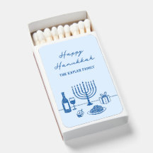 Whimsical Handgetekende Hanukkah-feest Trendy op M