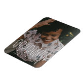 Whimsical Handwriting Overlay Photo Afstuderen Magneet (Linkerzijde)