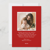 Whimsical Handwritten Merry Christmas Pink 2 Photo Feestdagenkaart (Achterkant)