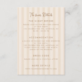 Whimsical Handwritten Wedding Details Informatiekaartje