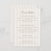 Whimsical Handwritten Wedding Details Informatiekaartje (Voorkant / Achterkant)