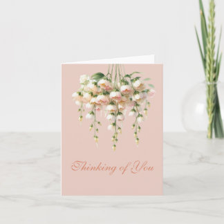 Whimsical Hanging Flower Dance Denken aan jou Kaart