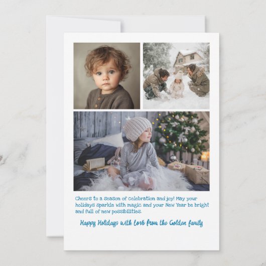 Whimsical Hanukkah Cute Custom Arch 4 PHOTO  Feestdagenkaart (Achterkant)