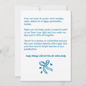 Whimsical Hanukkah Cute Custom Arch PHOTO Feestdagenkaart (Achterkant)