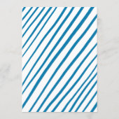 Whimsical Hanukkah Feestje Mooie Aangepaste Diner Menu (Achterkant)