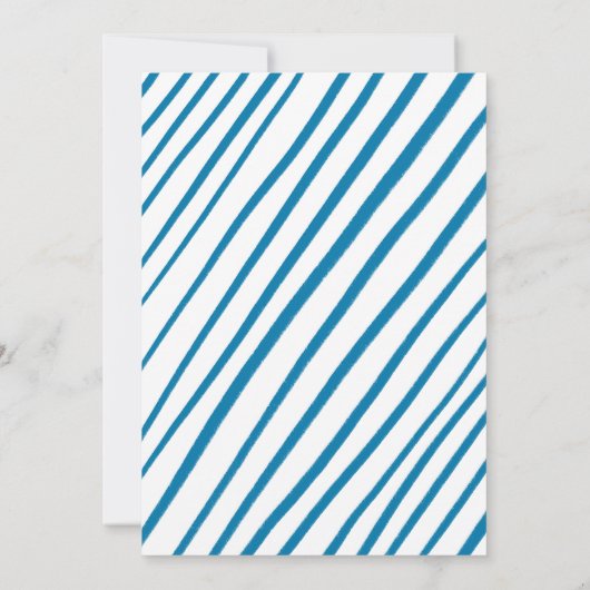 Whimsical Hanukkah Holiday Party Schattigee Aangep Kaart (Achterkant)