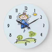 Whimsical Happy Angel Fairy vliegt buiten