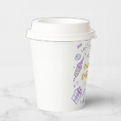 ✨ Whimsical Happy Birthday Wonderland – Pastel Papieren Bekers (Rechts)