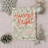 Whimsical Happy en Bright Christmas Kaart