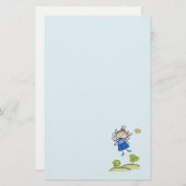Whimsical Happy Flying Angel Fairy Briefpapier (Voorkant / Achterkant)