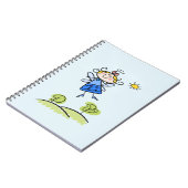 Whimsical Happy Flying Angel Fairy Notitieboek (Linkerzijde)