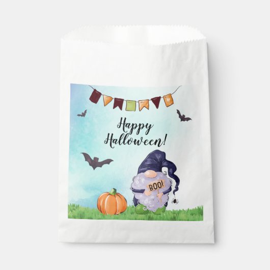 Whimsical Happy Halloween Bedankzakje (Voorkant)