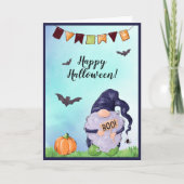 Whimsical Happy Halloween Gift Labels Kaart (Voorkant)