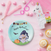 Whimsical Happy Halloween Papieren Bordje (Feest)