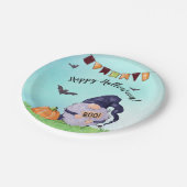 Whimsical Happy Halloween Papieren Bordje (Gekanteld)