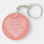 Whimsical Happy Moederdag Sleutelhanger (Achterkant)
