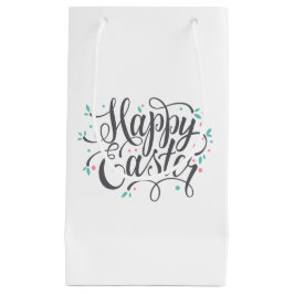 Whimsical Happy Paaskalligrafie | Gift Bag Klein Cadeauzakje