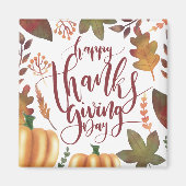 Whimsical Happy Thanksgiving Day | Magneet (Voorkant)