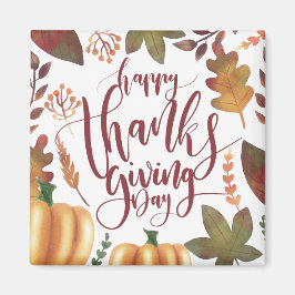 Whimsical Happy Thanksgiving Day | Magneet