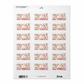 Whimsical Happy Thanksgiving Friendsgiving Sticker (Full Sheet)