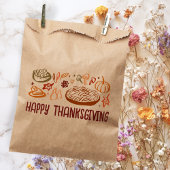 Whimsical Happy Thanksgiving Vriendschapsgeschenk  Bedankzakje