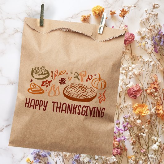 Whimsical Happy Thanksgiving Vriendschapsgeschenk  Bedankzakje