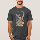 Whimsical Harmony Dromerige Saxofoon Serenade T-shirt (Voorkant)