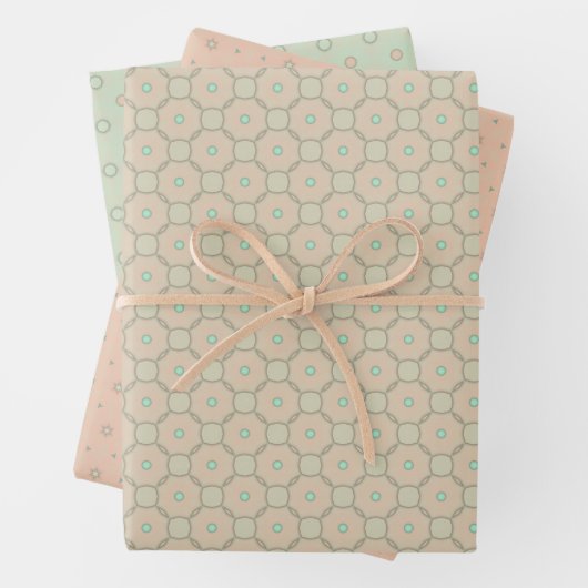 Whimsical Harmony Wrapping Paper Flat Sheet Set (In situ)