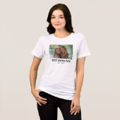 Whimsical Hart Beste Moeder Ooit Foto Tri-Blend Shirt (Voorkant volledig)