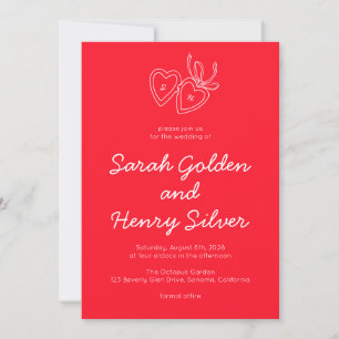 Whimsical Hart Hanger Doodle Schets Modern MAAKBAA Kaart
