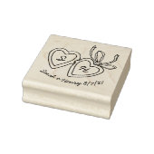 Whimsical Hart Hanger Doodle Schets Modern MAAKBAA Rubberstempel (Stempel)