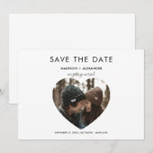 Whimsical Hart Save The Date Foto (Voorkant / Achterkant)