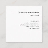 Whimsical Harten en Liefde Letters Patroon Vierkante Visitekaartje (Achterkant)