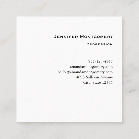 Whimsical Harten en Liefde Letters Patroon Vierkante Visitekaartje (Achterkant)